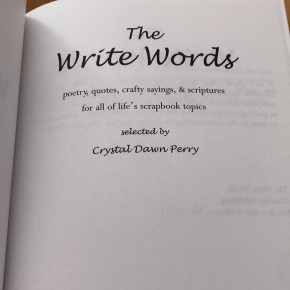The Write Words: Poetry, quotes, crafty sayings and scriptures for all of life - Picture 2 of 6